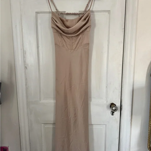 Princess Polly Cream Midi Dress - Picture 4 of 6